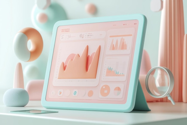 Illustration of finance dashboard